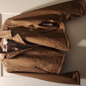 Sofia by Sofia Vergara FAUX Leather MOTO Jacket